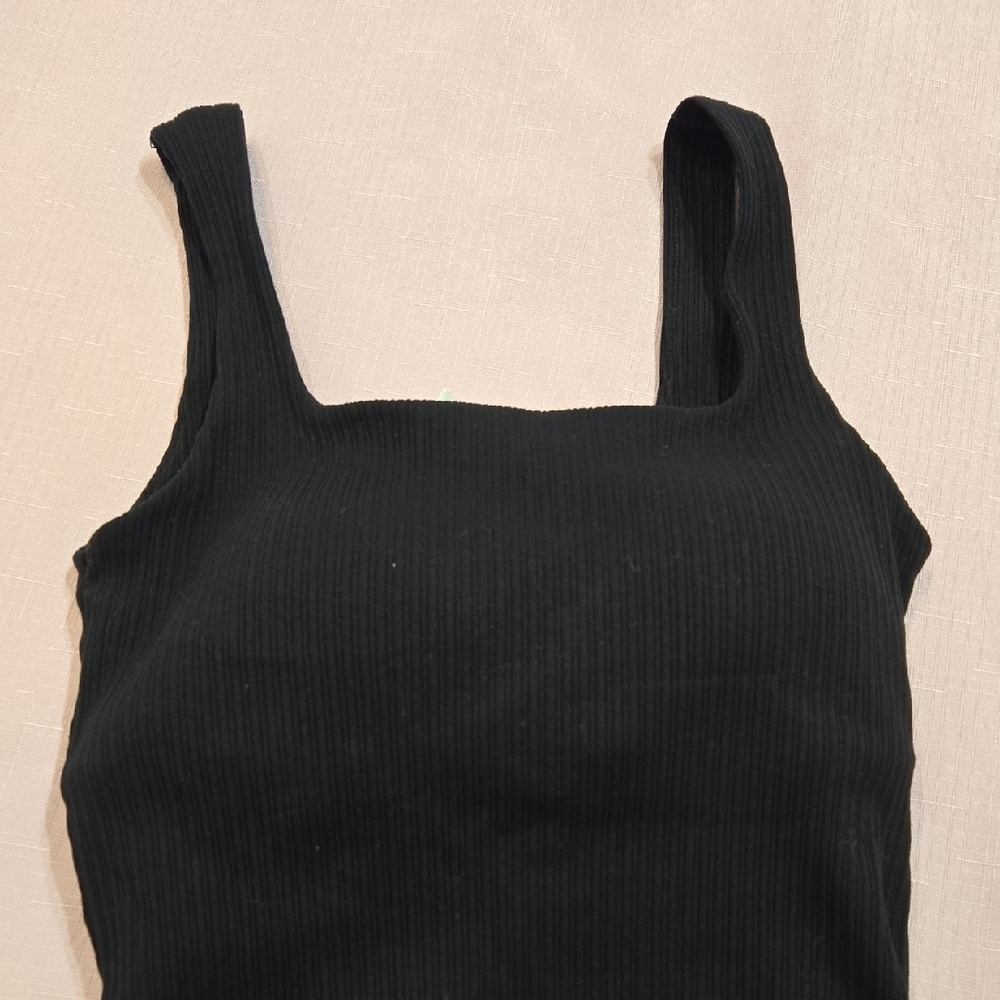 En Creme Black Fitted Sleeveless Bustier Tank Top SizeS - Picture 7 of 7
